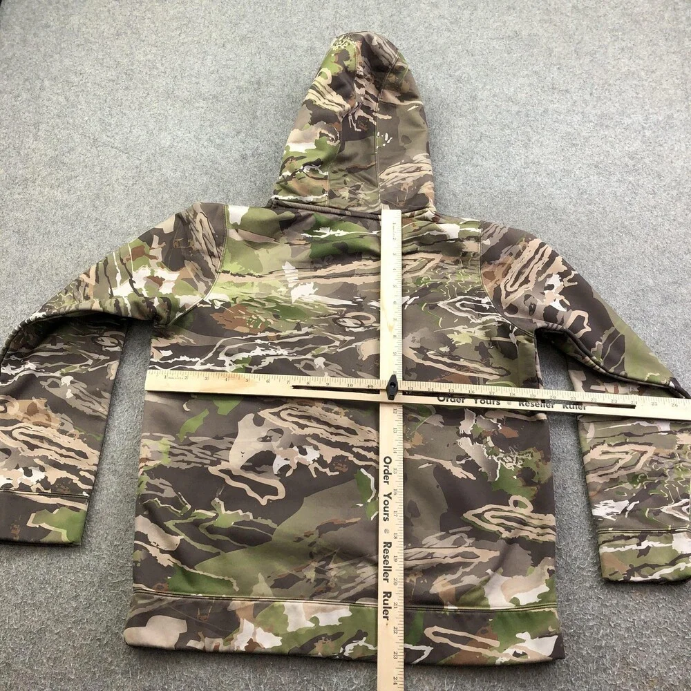Under Armour Hoodie Youth Large 14-16 Camo Pullover Fleece Kangaroo Pocket Logo